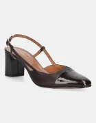 Jonak Кожени обувки с дебел ток DHAPOP VERNIS/CUIR