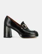 Jonak Кожени обувки с дебел ток VIRGILE CUIR GLACE