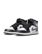 Jordan 1 Mid маратонки за деца от кожа черни DQ8424