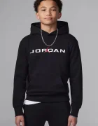 Jordan суичър с качулка за деца с памук черен 95D665