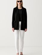 Joseph Ribkoff панталон slim fit дамски бежов с висока талия 144092CO