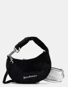 Juicy Couture чанта тип хобо дамска от кадифе Blossom черна BIJL55311WPO