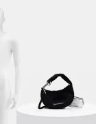 Juicy Couture чанта тип хобо дамска от кадифе Blossom черна BIJL55311WPO