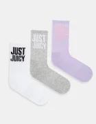 Juicy Couture Чорапи CREW SOCK 3 PACK (3 чифта)