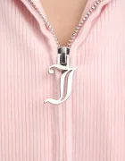 Juicy Couture Горнище на пижама тип суичър LIV RIB VELOUR HOODIE в розово JCLBJ125503