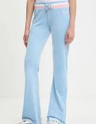 Juicy Couture Кадифен спортен панталон CHRISTINE STRIPE LOW RISE
