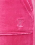 Juicy Couture Кадифен спортен панталон в розово с изчистен дизайн