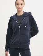 Juicy Couture Кадифен суичър HALAN OVERSIZED HOODIE