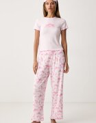 Juicy Couture пижама от две части дамска ROSE RIB SET розова JCYPJ226856