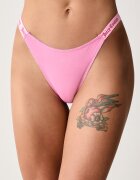Juicy Couture прашки дамски от памук с еластан DEMI FEMME COTTON SCALLOPED THONG розови JCTTH226953