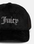Juicy Couture Шапка с козирка VERONICA CAP в черно с апликация JCAWH224702