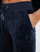 Juicy Couture Спортен панталон в тъмносиньо с изчистен дизайн