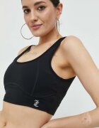 Juicy Couture Спортен сутиен Lazlo в черно с изчистен дизайн