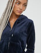 Juicy Couture Суичър в тъмносиньо с изчистен дизайн