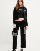 Juicy Couture тениска дамска с модал JC BABY TEE черна JCWCT126317
