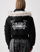 Juicy Couture яке дамско CAMILLE REBELLE NYLON черно JCOIJ226553