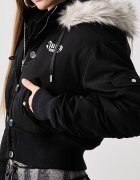 Juicy Couture яке дамско CAMILLE REBELLE NYLON черно JCOIJ226553
