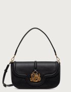 JUST CAVALLI чанта crossbody дамска от имитация на кожа черна 81RA4BN3 ZS749
