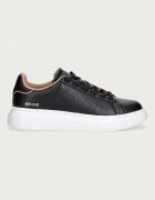 JUST CAVALLI маратонки мъжки от кожа черни 81QA3SBCZPC35899