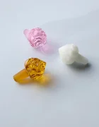 &k amsterdam Коркова тапа за вино от цветно стъкло 8 cm 2323-17