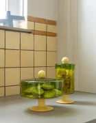 &k amsterdam Стойка за торта с капак duo green 165 L