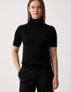 KAOS тениска тип пуловер дамска от вълна черна SI1NT045