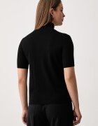 KAOS тениска тип пуловер дамска от вълна черна SI1NT045