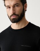 Karl Lagerfeld блуза с дълги ръкави мъжка от памук с еластан 2 броя черна A4M47003