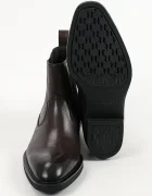 Karl Lagerfeld боти челси мъжки от кожа Dallas кафяви KL12646