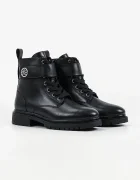 Karl Lagerfeld боти дамски от кожа Binky черни KL47561