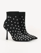 Karl Lagerfeld Боти PANDARA в черно с тънък ток KL31367