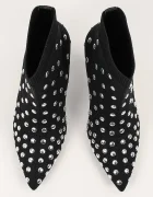 Karl Lagerfeld Боти PANDARA в черно с тънък ток KL31367