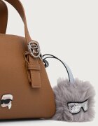 Karl Lagerfeld чанта crossbody дамска от имитация на кожа IKON кафява B4W30082