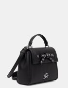 Karl Lagerfeld чанта crossbody дамска от кожа K/AUTOGRAPH черна B3W30051