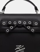 Karl Lagerfeld чанта crossbody дамска от кожа K/AUTOGRAPH черна B3W30051