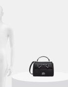 Karl Lagerfeld чанта crossbody дамска от кожа K/AUTOGRAPH черна B3W30051