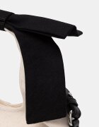 Karl Lagerfeld чанта crossbody дамска от памук K/SIGNATURE бежова B3W50009