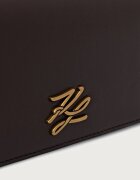 Karl Lagerfeld чанта дамска от имитация на кожа K/AUTOGRAPH кафява B4W30280