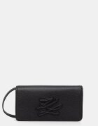 Karl Lagerfeld чанта дамска от кожа K/AUTOGRAPH черна B2W30272