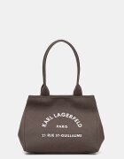 Karl Lagerfeld чанта дамска от памук K/RSG кафява B1W50010