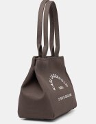 Karl Lagerfeld чанта дамска от памук K/RSG кафява B1W50010