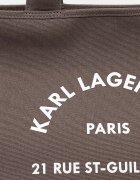 Karl Lagerfeld чанта дамска от памук K/RSG кафява B1W50010