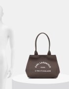 Karl Lagerfeld чанта дамска от памук K/RSG кафява B1W50010