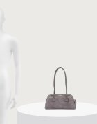 Karl Lagerfeld чанта дамска от велур K/DAILY сива B4W30326
