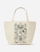 Karl Lagerfeld Чанта с две лица в бежово A2W50003