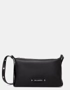 Karl Lagerfeld чанта тип багета дамска от кожа K/EYELETS черна B2W30087