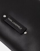 Karl Lagerfeld чанта тип багета дамска от кожа K/EYELETS черна B2W30087