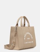 Karl Lagerfeld чанта tote дамска от памук K/RSG бежова A1W50010
