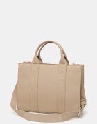 Karl Lagerfeld чанта tote дамска от памук K/RSG бежова A1W50010