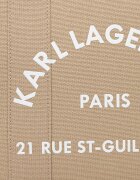 Karl Lagerfeld чанта tote дамска от памук K/RSG бежова A1W50010